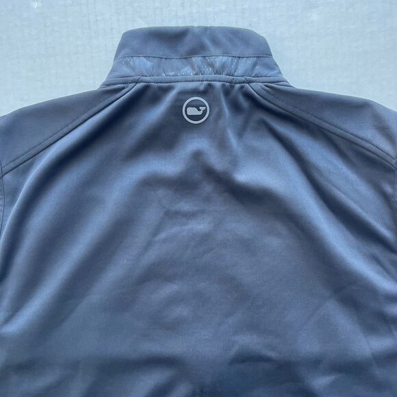 Vineyard Vines On The Go Fairhaven Golf Vest Full Zip Lightweight Jacket Black - Picture 5 of 11